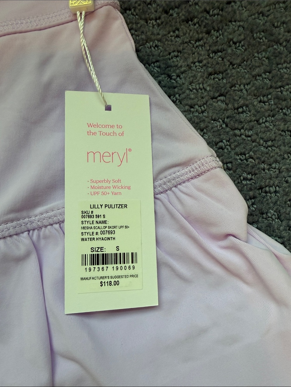 Lilly Pulitzer Lilac Scalloped Ruffle Skort - Picture 5 of 5